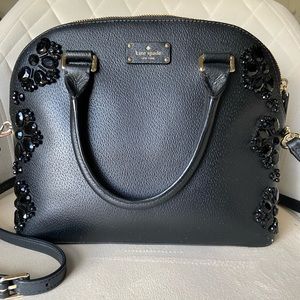 Kate Spade Black Beaded Crossbody Bag